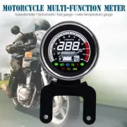Digital Motorcycle Gauge LED LCD Odometer Speedometer Tachometer + Sensor