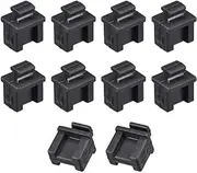 XYWHPGV 10pcs SFP Silicone Protectors Cap Port Cover Anti debris 14mmx12mmx17mm Black(85e8b 5d083 25c0d 2c1b8 819f7 1d9c9