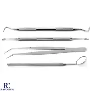Tooth Scraper Mirror Scale Set Tartar Calculus Remover Dental Instruments Kit