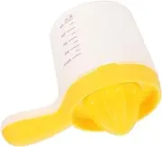 ULTECHNOVO Fruit Squeezer Manual Citrus Juicer Reusable Lemon Juicer with Scale Design for Home Kitchen Easy to Clean for Oranges Lemons Grapefruits Transparent