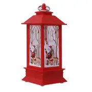 2Pcs Christmas Wind Light Led Electronic Candle Table Lamp Night Red Santa Seasonal Decorations