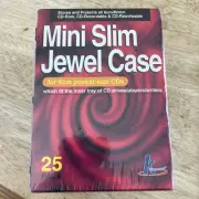 KHypermedia Slim Jewel Cases for 8-cm Mini CDs (25-Pack) Vintage New