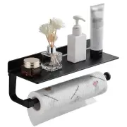 Danpoo Wall Mount Paper Towel Holder with Shelf for Bathroom/Kitchen Adhesive...