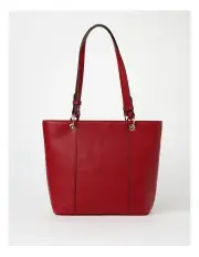 [Basque] Ajay Zip Top Tote Bag in Red