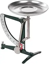 Mechanical Kitchen Scale 1kg - Heavy-Duty Metal Balance with Stainless Steel Pendulum & Aluminum Tray, Battery-Free, for Food, Labs & Electronics Ink Green