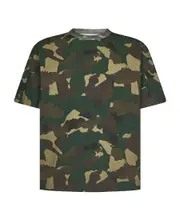 Heron Preston Camouflage Printed Crewneck T-Shirt S,XL,XS,L,M Black