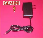9V AC Adapter & GOLD RF Coax TV Connection Adapter for Coleco Gemini Atari 2600