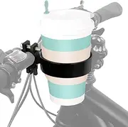 Bike Cup Holder - Aluminum Water Bottle Holder for Road & Mountain Bikes - Fits 18-33mm Handlebar - Compatible with 1 Litre Water Bottles and Travel Mugs