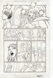 MICAH GUNNELL INTERIOR ORIGINAL ART FOR SHRUGGED ISSUE 5 PAGE 7 ~ ASPEN COMICS
