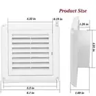 Dryer Vent Cover Easy to Install Exterior Wall Vent Hood Outlet Airflow Vent