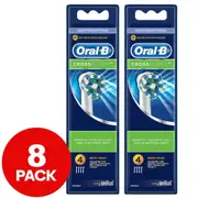 2 x Oral-B CrossAction Brush Heads 4pk
