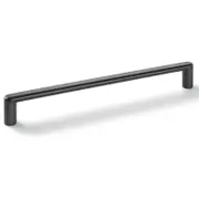 Hafele 204 x 26mm Matt Black Cabinet Handle