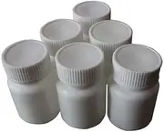 50PCS 30ml 1oz Empty Portable White Plastic Solid Powder Medicine Bottles Pill Tablet Holder Storage Case Box Container