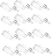 Vaguelly 12Pcs Glass Dropper Bottles Light Essential Oil Dispenser Reusable Practical Containers for Perfume Aromatherapy for Travel Everyday Use