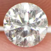 Loose Round Shaped Diamond 0.60 Carat G/SI2 Real Polished Natural Enhanced