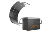 VoltX 12V 200Ah Lithium Battery + VoltX 100W Solar Panel Flexible