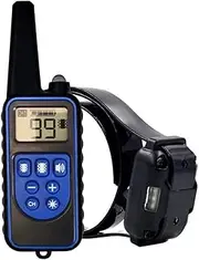 YIXIA Dog Training Collar with 2600Ft Remote, Electronic Dog Collar with Beep, Vibration, Strong vibration, Light and Keypad Lock Mode, Waterproof Electric Dog Collar Set for Small Medium Large Dogs