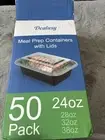 Meal Prep Containers with Lids 24 OZ Resuable Microwave Dishwasher Safe