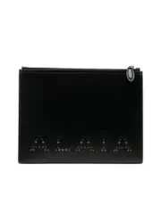 Alaïa Perforated Logo Clutch