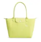 NWT Longchamp Le Pliage Club Medium Small Nylon Shoulder Tote Yellow AUTHENTIC