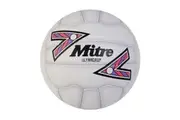 Mitre Ultragrip Netball (White/Black/Purple) - UTRD3711