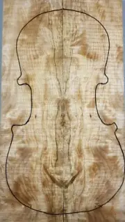 4/4 Violin/Mandolin Top/Back Spalted Maple Wood Instrument Luthier Supply