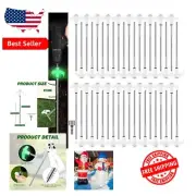 Luminous White Heavy-Duty Tent Spikes - 40 pcs 8'' Ground Anchors for Outdoors
