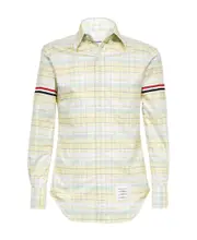 RWB-stripe check shirt 2,3,4,5 White