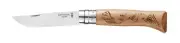 Opinel 002187 - 8.5cm Stainless Steel Engraved Mountain Biking Knife, No 8 (Hard