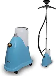 Best Vertical Steam Iron Clothes Steam Hanging Iron high Power Garment Steamer TRAs 2018 Latest Model with Hanger (Blue)
