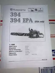 Husqvarna 394XP 394 XP Chainsaw Illustrated Parts Diagram Manual