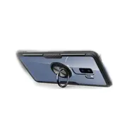 Scratchproof TPU + Acrylic Ring Bracket Protective Case for Galaxy S9 Plus(Black)