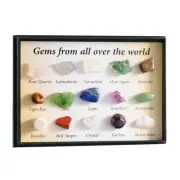 Set of 15 Healing Crystal Natural Gemstone Reiki Chakra hot Stone Kits sale C1O5