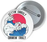 [Teegarb Letter Blanket] Funny Pinback Button Pin BadgeTequila Shot Bartender Beverage Drinking Party Fun Alcohol Drinking Vodka Alcoholism