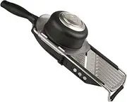Progressive PL8 Professional Gourmet Slicer - Stainless Steel Deck, Adjustable Thickness Settings, Two Julienne Cutting Options, Soft Grip Handle, Non-Skid Feet, Safety Lock - Black
