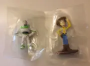 General Mills 2 Toy Story Mini Figure Lot~1995~Buzz Lightyear~Woody~Cereal Promo