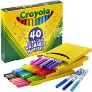 Crayola Ultra Clean Fineline Markers 40ct