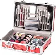 Full Face Makeup Kit,Make Up Starter Set For Teens - Eyeshadow, Blush, Eyebrow Pencil, Lipstick, Nail Polish, Eyebrow Brush For Teens Makeup