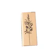 Herbal Plants Pattern Stamp Vintage Wooden Rubber Stamp For Diy Craft Card And Scrapbooking