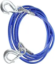 Tow Rope – Strong Recovery Towing Strap | Tew Cable | Wheel Strap Suitable for Vehicle Recovry, Towng, Assistance, Heavy-Duty Pulling, and Roadside Safety Use