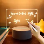 USB NOTE BOARD LAMP WITH ERASABLE PEN LED NIGHT LIGHT DESKTO