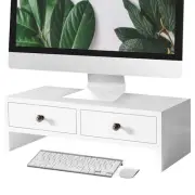 Monitor Stand Riser with Drawers, Computer Monitor Stand, Desktop Organizer S...