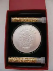 1-OZ.999 SILVER PEANUTS GANG CHARLIE BROWN, SNOOPY, LUCY, LINUS, PATTY COIN+GOLD