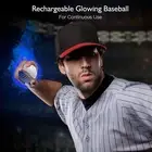 Heavy-duty Training Ball Night Game Baseball Colorful Led Light Up Glow with 6