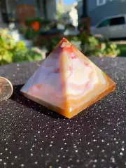 Druzy Agate Pyramid