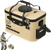 Live Fish Container - Advanced Handling Multi-Functional Live Fish Bait Bucket | Folding Water Container Fishing Bucket Protection Box for Outdoor Traveling Hiking Fishing