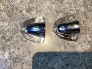 2 NOS Chrome Perko Marine clam shell vents - 1 1/2”