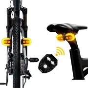 Bicycle Turn Signal Light Wireless Remote Control Bike Taillight USB Rechargeable Bicycle Front Rear Light LED Bike Warn
