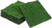 6pcs Faux Mat for Micro Landscape Artificial Moss Decorative for DIY Projects for Succulent Plants and Spaces No Maintenance Required
