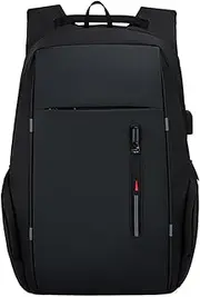 Laptop Backpack for 17 Inch Laptop Bag with USB Port Fashion Waterproof Backpacks Black